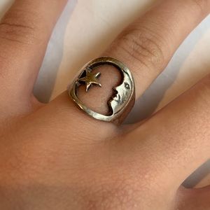 Antique Moon Ring